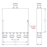 Разветвитель PicoCoupler 1/4 - 698/6000 МГц