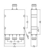 Разветвитель PicoCoupler 1/3 (4.3-10F, 700-6000MHz)