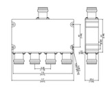 Разветвитель PicoCoupler 1/4 (4.3-10F, 700-6000MHz)