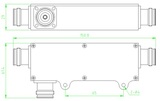 Directional Coupler 15dB (4.3-10F, 700-6000MHz)